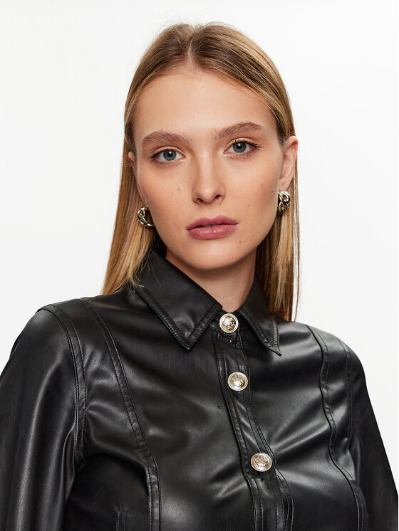 Liu Jo Liu Jo Сукня зі штучної шкіри MF3042 E0392 Чорний Regular Fit