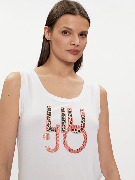 Liu Jo Liu Jo Τοπ VA4117 JS360 Λευκό Regular Fit