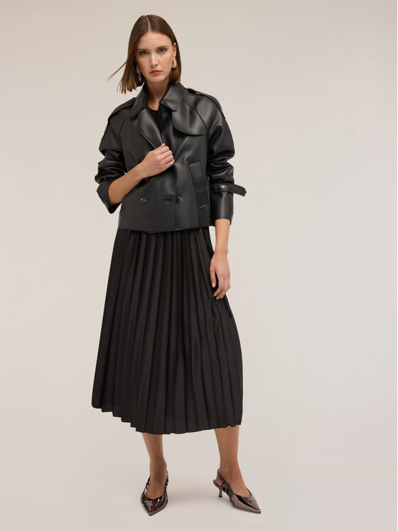 Motivi Motivi Giacca in similpelle R305W100151N033 Nero Regular Fit