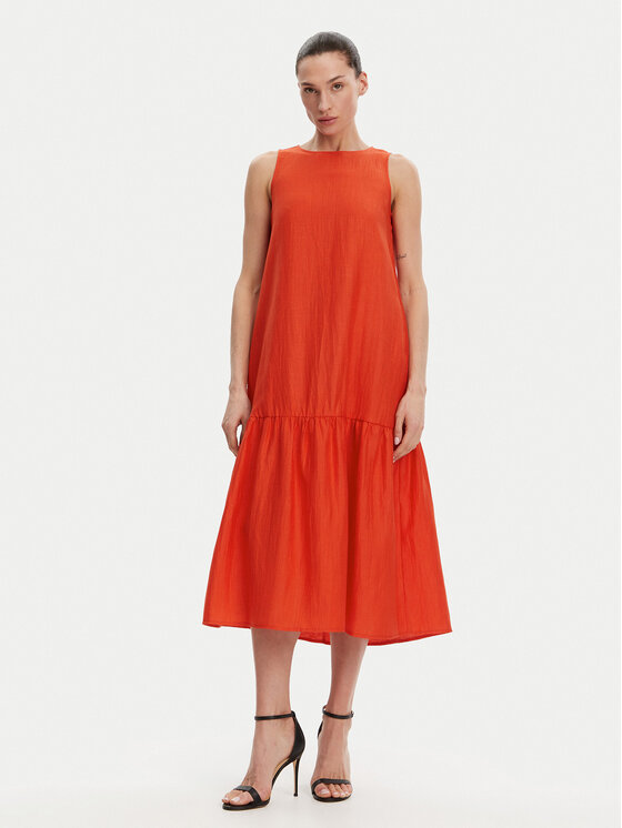 KAOS KAOS Rochie de vară RP1MR066 Portocaliu Regular Fit