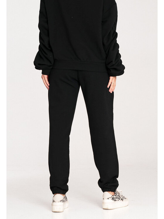 FIGL FIGL Teplákové nohavice M1056 Čierna Jogger Fit
