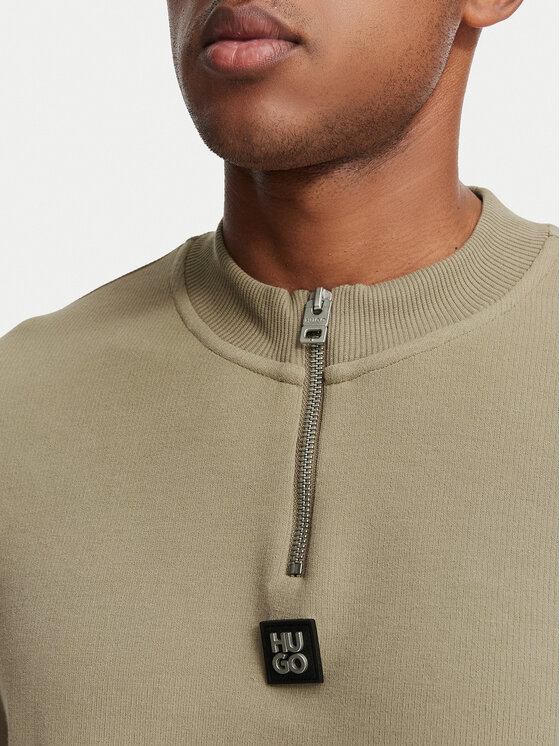 HUGO HUGO T-Shirt Dabi 50563018 Beżowy ciemny Regular Fit