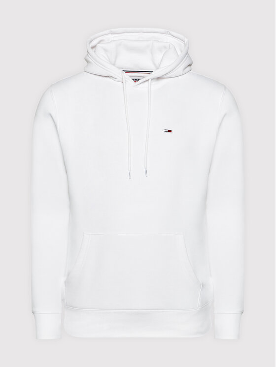 Tommy Jeans Džemperis Tjm Fleece Hoodie DM0DM09593 Balta Regular Fit •  Modivo.lt
