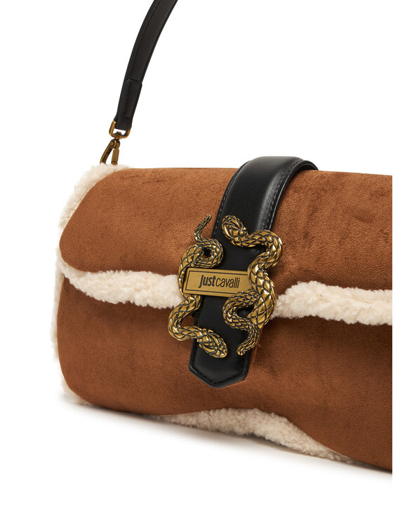 Just Cavalli Just Cavalli Geantă Iconic Snakes 81RA4BA1 ZSE75 Maro