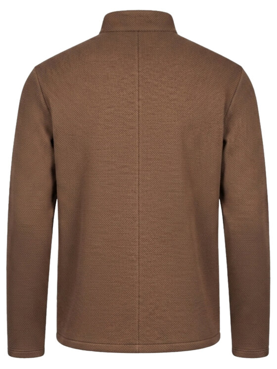 Ombre Ombre Kurtka przejściowa C587 Brązowy Slim Fit