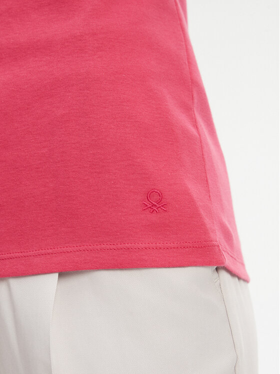 United Colors Of Benetton United Colors Of Benetton Tricou 3GA2E16A0 Roz Regular Fit