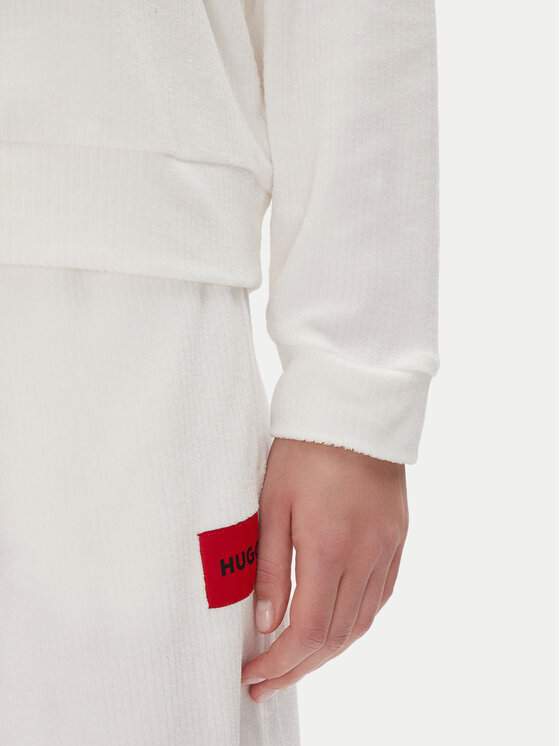 HUGO HUGO Pulóver Neve_Sweatshirt 50531686 Ekru Relaxed Fit