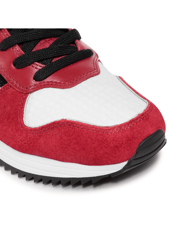 Bikkembergs Sneakersy Low Top Lace Up B4BKM0115 Červená