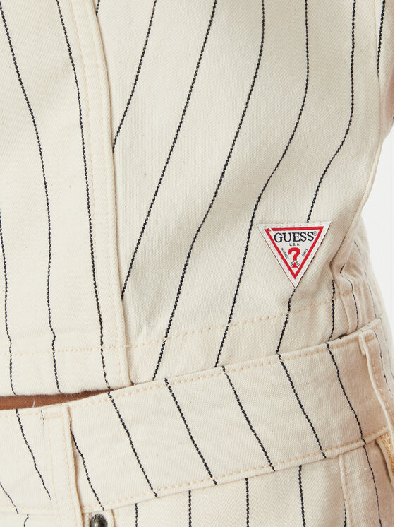 Guess Jeans Guess Jeans Vesta W6GHZ9 D7961 Écru Slim Fit