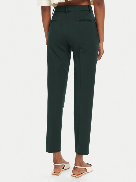 PINKO PINKO Hlače iz tkanine Bello 100155 A24D Zelena Regular Fit