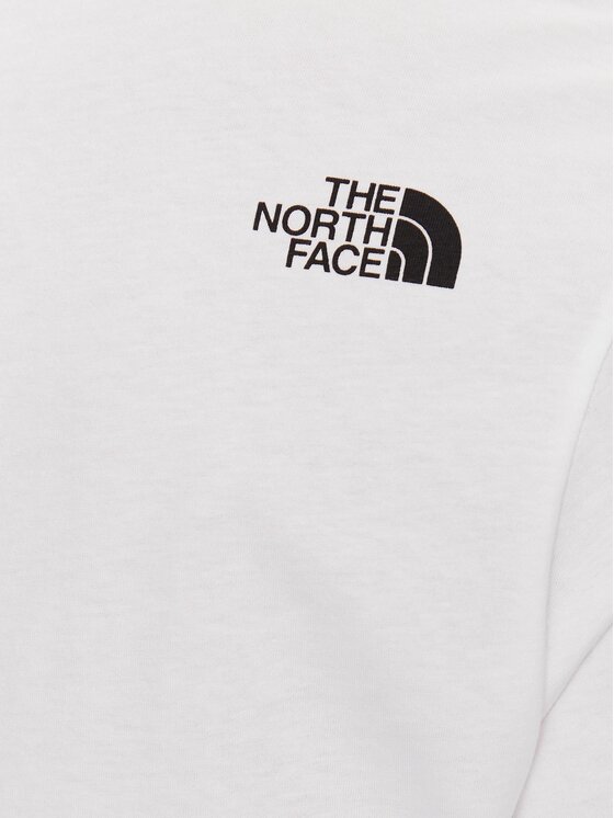 The North Face The North Face T-Shirt Mountain Line NF0A7X1N Biały Regular Fit