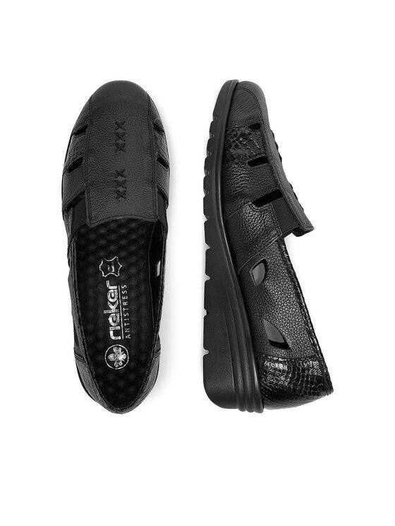 Rieker Rieker Halbschuhe L5358-00 Schwarz