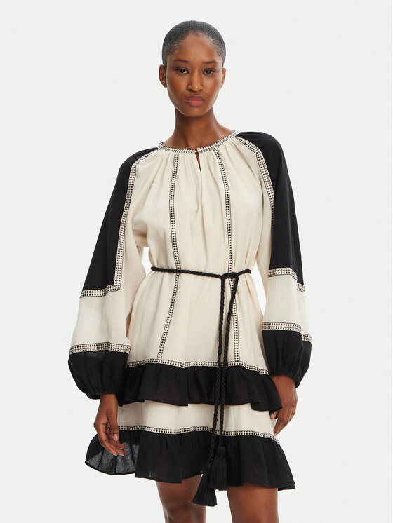 Devotion TWINS Devotion TWINS Vestito da giorno Emphasis 025.301G Écru Loose Fit
