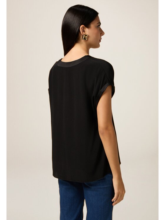 Oltre Oltre Blusa 2488J000731N033 Nero Regular Fit