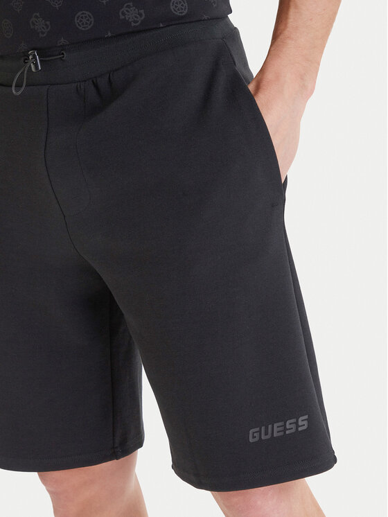 Guess Guess Sporta šorti Z6GD02 K2845 Melns Regular Fit