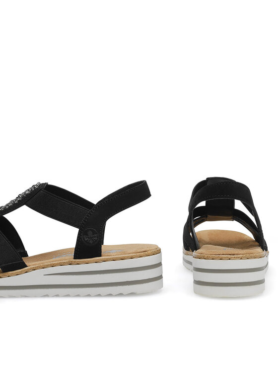 Rieker Rieker Sandali V0652-00 Nero