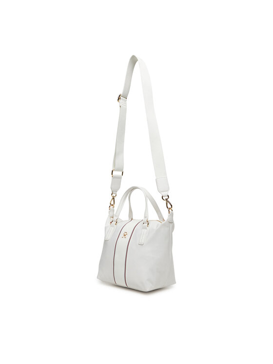 Tommy Hilfiger Tommy Hilfiger Soma Poppy Small Tote Corp AW0AW17204 Écru