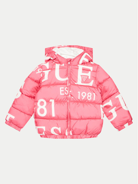 Guess Guess Μπουφάν πουπουλένιο H4BT00 WCFM0 Ροζ Regular Fit