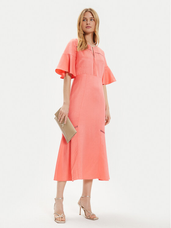 BOSS BOSS Лятна рокля Dileina 50512807 Коралов Regular Fit