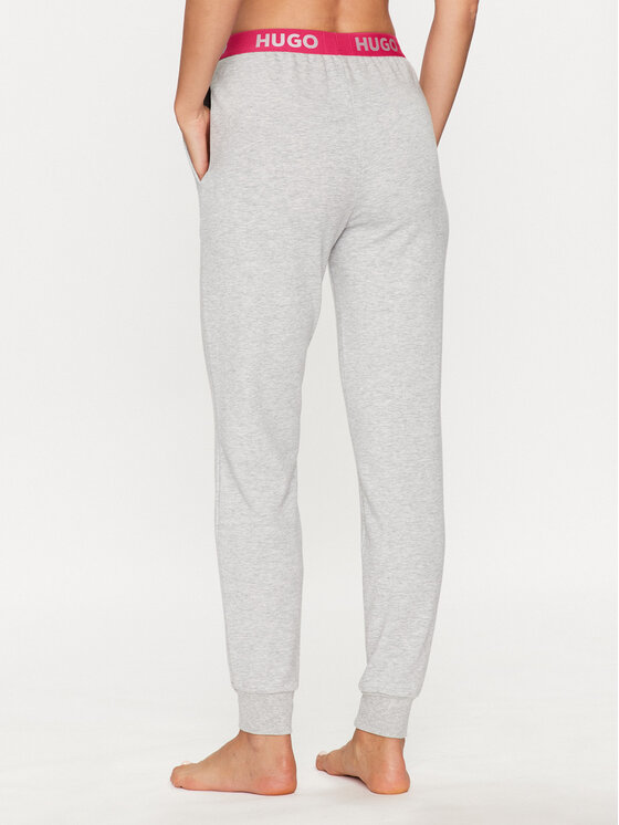 HUGO Hugo Spodnji del pižame Sporty Logo 50490598 Siva Regular Fit