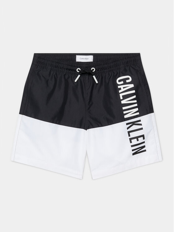 Calvin Klein Swimwear Pantaloni scurți pentru înot KV0KV00038 Negru Regular Fit