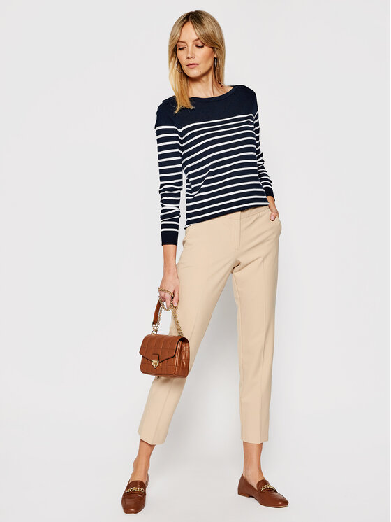 Tommy Hilfiger Tommy Hilfiger Pulover Heritage Boat WW0WW22046 Bleumarin Regular Fit