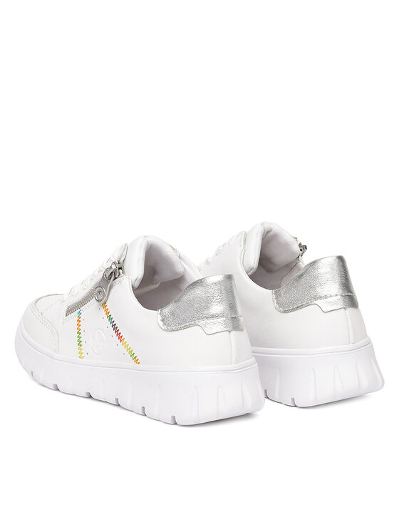 Rieker Rieker Sneakersy N1313-80 Bílá