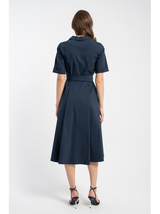 CLICK CLICK Φόρεμα καλοκαιρινό 60-6092 Σκούρο μπλε Regular Fit