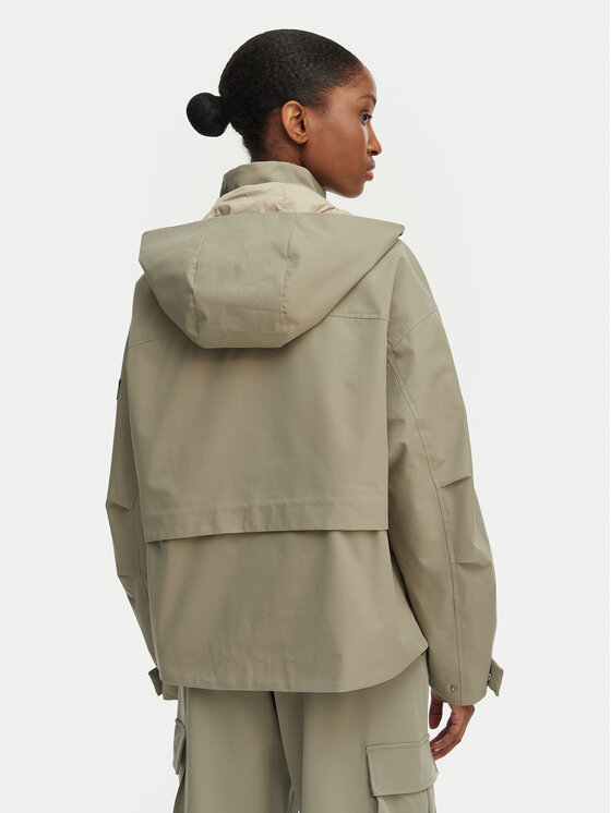 Guess Guess Μπουφάν μεταβατικό W6GL03 W1406 Χακί Regular Fit