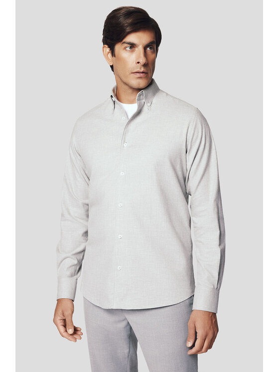 Lancerto Lancerto Koszula Marte KO073224000011 Szary Slim Fit