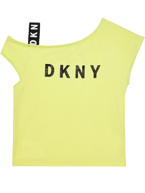 DKNY DKNY Bluzka D35R44 D Żółty Regular Fit