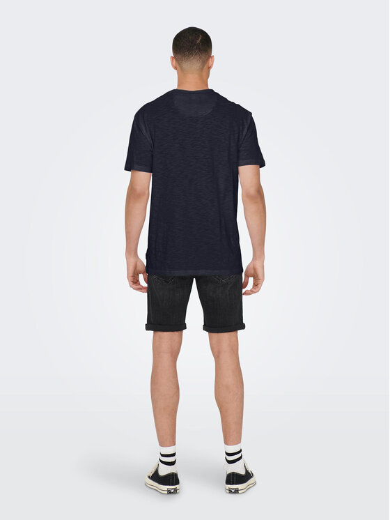 Only & Sons Only & Sons Marškinėliai 22025286 Tamsiai mėlyna Regular Fit