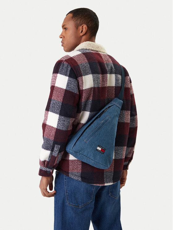 Tommy Jeans Tommy Jeans Ruksak Tjm Utility Denim Sling Bag AM0AM14051 Modrá
