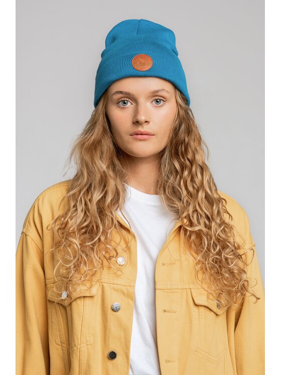 Kabak Kabak Czapka klasyczna beanie Niebieski