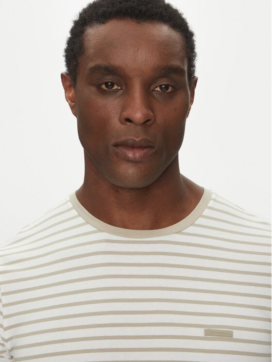 Calvin Klein Calvin Klein Футболка Stretch Slim Stripe T-Shirt K10K114177 Білий Regular Fit