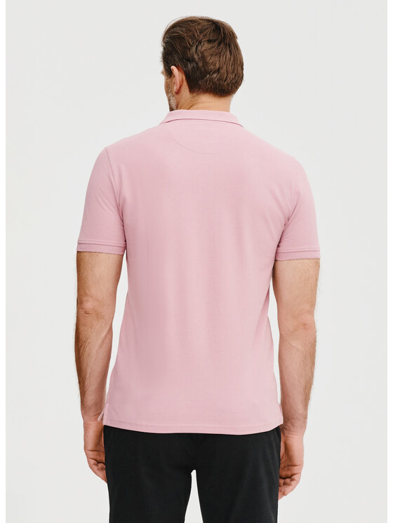 Pako Lorente Pako Lorente Polo P25SF-TX-003 Różowy Classic Fit