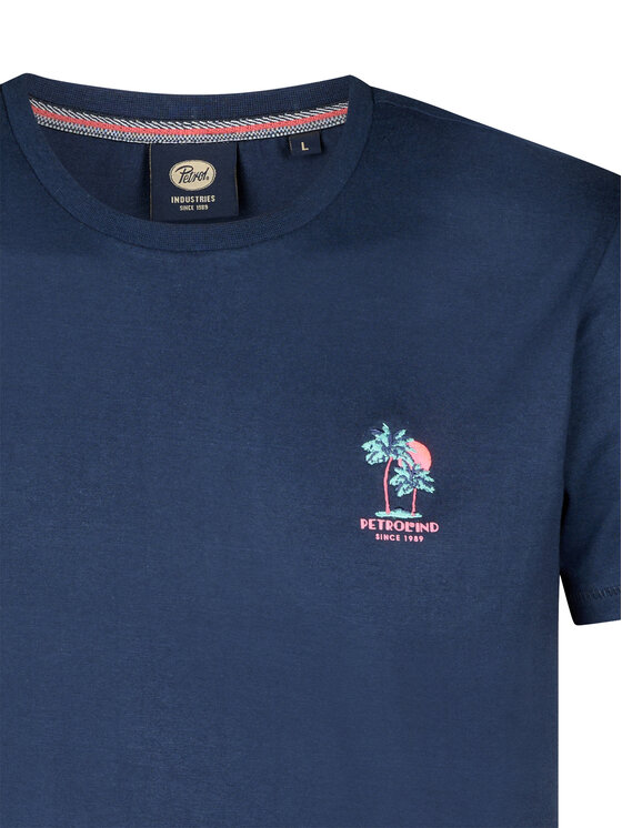 Petrol Industries Petrol Industries T-Shirt M-1050-TSR644 Granatowy Regular Fit