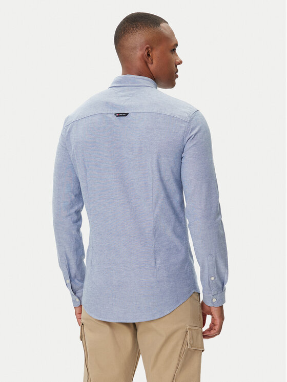 Tommy Jeans Tommy Jeans Marškiniai Oxford DM0DM09594 Mėlyna Slim Fit