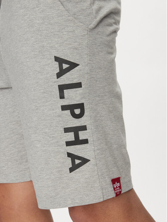 Alpha Industries Alpha Industries Športové kraťasy 116366 Sivá Regular Fit