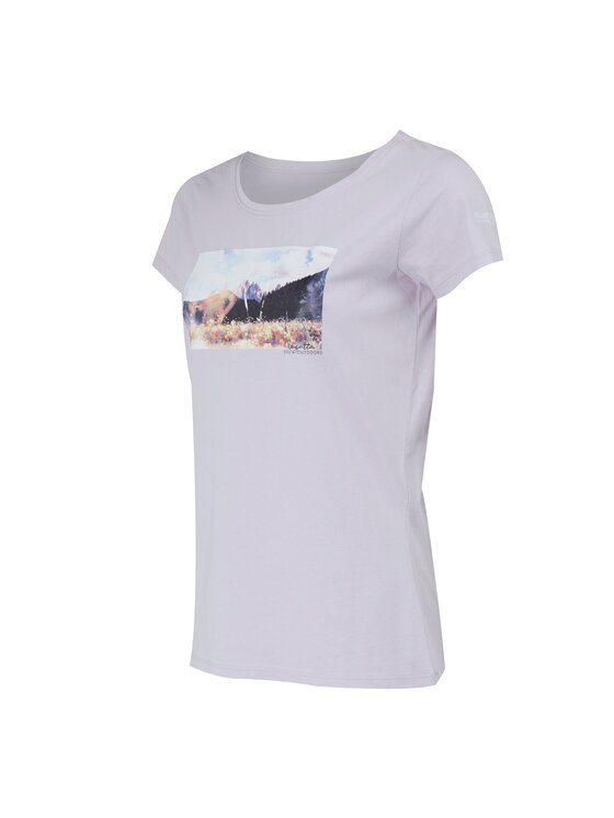 Regatta Regatta T-Shirt Breezed IV Fioletowy Short Fit