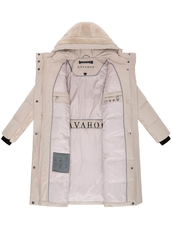 Navahoo Navahoo Kurtka zimowa Funkelteddy Szary Regular Fit