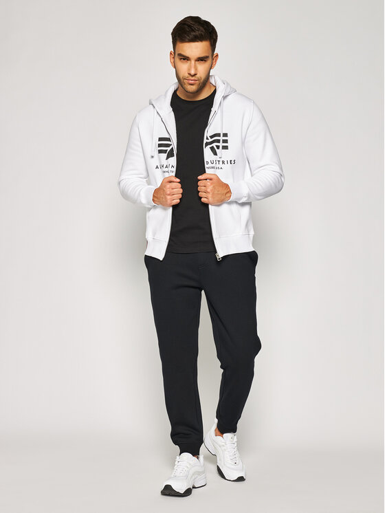 Alpha Industries Alpha Industries Bluza Basic 178325 Biały Regular Fit