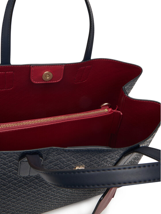 Tommy Hilfiger Tommy Hilfiger Kabelka Th Icon Satchel Mono AW0AW18923 Tmavomodrá