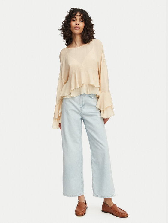 BOSS BOSS Traperice C Marlene Crop 50558703 Plava Straight Fit