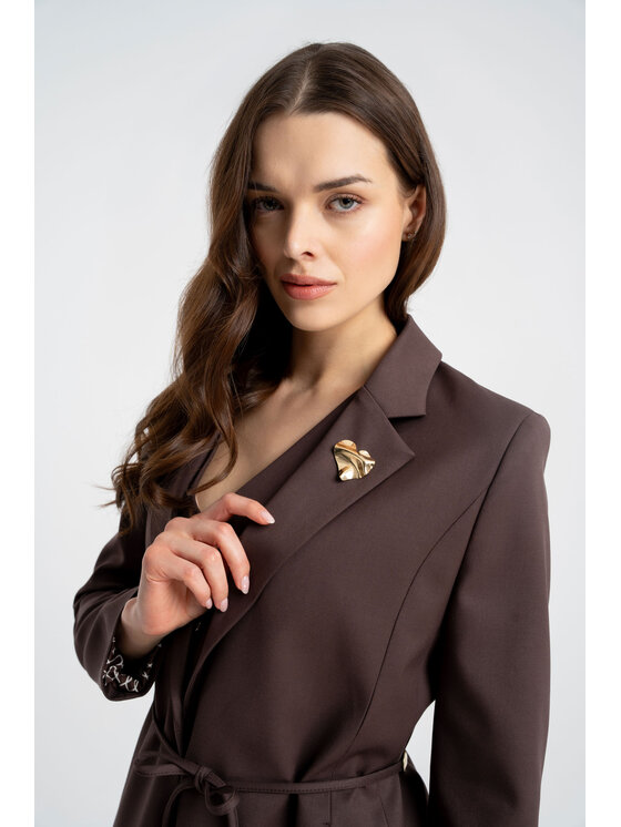 CLICK CLICK Σακάκι 70-951 Καφέ Regular Fit