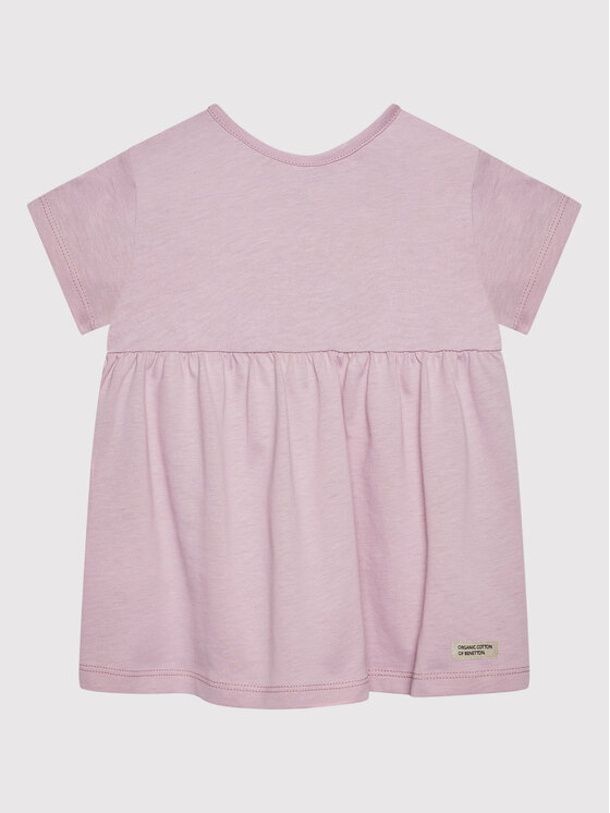 United Colors Of Benetton United Colors Of Benetton Každodenní šaty 3I1XG101Y Růžová Regular Fit