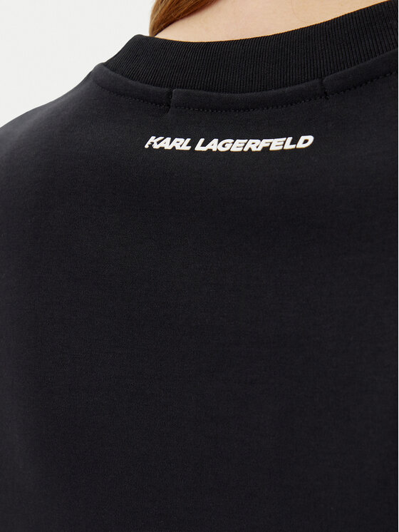 KARL LAGERFELD KARL LAGERFELD T-shirt A2W17119 Crna Regular Fit