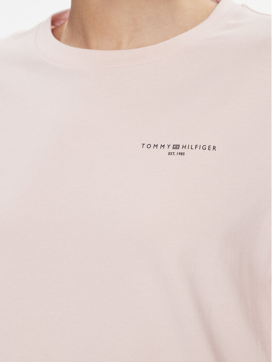 Tommy Hilfiger Tommy Hilfiger Majica Mini Corp Logo WW0WW39784 Ružičasta Relaxed Fit