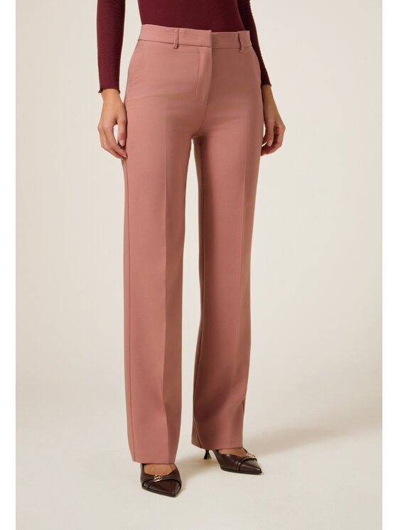 Oltre Oltre Pantaloni di tessuto P065R008988N006 Rosa Regular Fit
