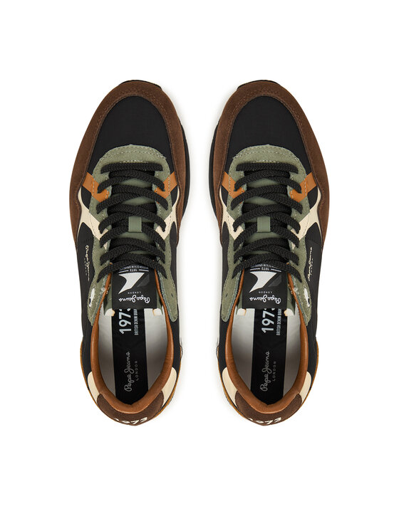Pepe Jeans Pepe Jeans Sneakersy Brit Prints M PMS400002 Brązowy